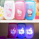Hello Kitty Cute Small Mini Flip Mobile Cell Phone For Girls kids Gifts Dual Sim