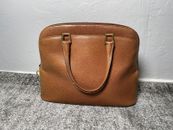 Women’s Ferragamo Purse Handbag Brown Leather Gold Hardware