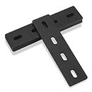 4 Pcs Metal Mending Plates, Heavy Duty Flat Plates, Flat Straight Brace Brackets Plates, Furniture Repair Fixing Joining Flat Plates Connectors for Woodworking, Bookcase - 6.1x1.5x0.15 inch