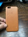 Funda de cuero para Apple iPhone 6/6S marrón envío rápido
