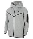 Nike M NSW Tch FLC Hoodie Fz Wr Joggers & Tracksuits Men Grey/Black - M - Jackets Pants