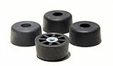 4 Extra Large Tall Round Rubber FEET Bumpers - .750 H X 1.500 D - Made in USA - Perfect for Furniture, Sofas, Tables, Chairs, desks and Other Large Items.