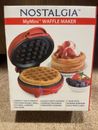 Nostalgia MyMini Waffle Maker 5" Non-Stick Cooking Surface. NEW Factory Sealed