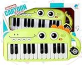 Zest 4 Toyz Musical Piano 24 Keys Mini Cartoon Piano Music Keyboards for Baby Educational Toy Musical Instruments - Green