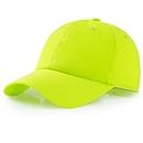 Waterproof Baseball Cap for Women (Polyester, Neon Green)