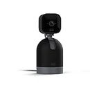 Blink Mini Pan-Tilt Camera | Rotating indoor plug-in pet security camera, two-way audio, HD video, motion detection, Alexa enabled, Blink Subscription Plan Free Trial (Black)