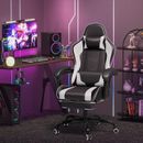 Gaming Chair Ergonomic Computer Office Chair with Footrest and Massage Chair