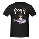 Extraordinary Attorney Woo T Shirt Men Summer Short Sleeve Breathable Graphic T-Shirt Tops Casual Camisetas Ropa Hombre Black XL