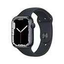 Apple Watch Series 7 (GPS, 45MM) - Cassa in alluminio Midnight con cinturino Midnight Sport (Ricondizionato)