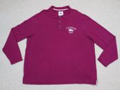 Lacoste Polo Shirt Adult 9 4XL Long Sleeve Burgundy 7 Tennis Collared