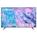 65 Inch CU7100 UHD HDR Smart TV (2023) - 4K Crystal Processor, Adaptive Sound Audio, PurColour, Built In Gaming TV Hub, Smart TV Streaming & Video Call Apps And Image Contrast Enhancer