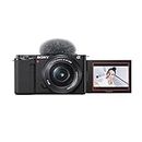 Sony Alpha ZV-E10L | APS-C Mirrorless interchangable-lens vlog camera with 16-50mm lens