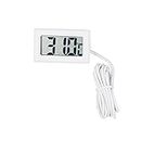 SYGA Mini LCD Digital Thermometer for Room Temperaure/Fridges, Portable Pocket LCD Electronic Temperature Meter Tester, White