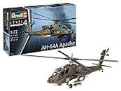 Revell 03824 03824-Kit AH-64A Apache 1:144 originalgetreuer Modellbausatz für Fortgeschrittene, unlackiert