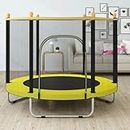 RUDRAMS 55 Inches Trampoline for Kids Indoor ||Kids Jumping Trampoline || Trampoline for Kids Indoor || Trampolines for Kids || Trampoline for Adults || Trampolines (Yellow/Black)
