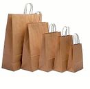 Brown Paper Bags With Handles 50 100 Party Bags Gift Twisted Handle Carrier Bags