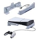 Mcbazel Horizontal Stand for PS5 Slim Console Only, PS5 Slim Base Stand with 4 USB Ports for Playstation 5 Slim DE/UHD Console