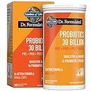 Garden of Life Dr Formulated Once Daily 3-in-1 Complete Probiotics, Prebiotics & Postbiotics - PRE + PRO + POSTBIOTIC Supplement for Adults’ Digestive & Immune Health, 30 Billion CFU, 30 Day Supply