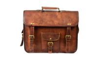 ON SALE Vintage Messenger Shoulder Briefcase Laptop Bag Leather Men's Genuine