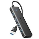 UGREEN USB 3.0 Hub, 4 Ports USB A Splitter Ultra-Slim USB Expander for Mouse, Keyboard, Flash Drive, U Disk, Printer Compatible with Laptop, Desktop PC, Xbox, PS5, Car System, and More (20cm)