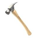 Big Horn 15151 14 Oz Tiger Titanium Hammer With Curved Hickory Handle