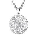 PROSTEEL The Seal of The Seven Archangels by Asterion Seal Solomon Kabbalah Amulet Pendant Necklace Stainless Steel Male Jewelry Gift