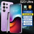 S23 Ultra Smartphone 7.3" 12GB+512GB Dual SIM Android 13 Unlocked Mobile Phones