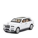 ORGANLY Exclusive Alloy Metal Pull Back Die-cast Car Scale Model 1:22 with Sound Light Mini Auto Toy for Kids (R.Royce White)