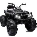 Hikiddo kids ATV 4 Wheeler, 24V Electric ATV Ride-On Toy w/Bluetooth, 400W Motor | 29.5 H x 26 W x 39.5 D in | Wayfair HKBD906USBK1-TK4X1171