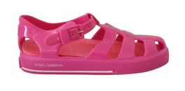 Dolce & Gabbana Enfants PVC Fille Rose Cage Chaussures Sandales Plate EU21/US5.5