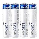 Cotchear 1280mAh AAA Rechargeable Battery, 4-Pack 1.2V AAA Rechargeable Ni-MH Batteries - Rechargeable Cycle Used More Than 500 Times