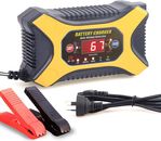 Automatic Battery Charger 12Amp Maintainer 2Amp 8Amp Adjustable for Automotive V