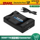 Scart zu auf HDMI Konverter Wandler AV Scaler Converter Adapter 1080P HD TV NEU