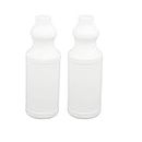 IIVVERR 2PCS 500ml Household HDPE Water Liquid Bottle Thicken White (La Botella de Liquid de agua HDPE del hogar 2PCS 500ml espesa