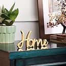 Purestory Tabletop Freestanding Home Sign,Decorative Metal Words Home Decor,Bedroom Kitchen Living Room Table Centerpiece Words.Decorative Metal Word Signs - Home - Gold
