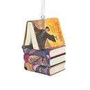 Hallmark Harry Potter Stacked Books With Wand Christmas Ornament
