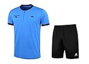 KELME Pro Soccer Referee Jersey Bundle - Includes Referee Jersey and Shorts, Blue, Small