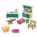 Li’l Woodzeez 21-teilig Küche und Haushalt Zubehör Set – Herd, Spüle, Bügelbrett und mehr – Tierfiguren Accessoire Spielzeug für Kinder ab 3 Jahren