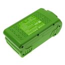 Battery for Cramer 40V220 GreenWorks G-MAX 40V 20202 22262 29462 29472 25312 - Green/Black