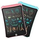 cimetech 2 Pack LCD Writing Tablet for Kids Toys, Colorful Drawing Tablet Doodle Board Writing Pad for Kids, Toddler Travel Activity Learning Toys Gifts for 3-12 Years Old Boys Girls (Blue&Pink)