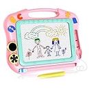 LOFEE Magna Doodle Girls Toys Age 3+, Magnetic Doodle Board for Girls Birthday Present for 3+Year Old Girls 3+ Year Old Toddlers Gifts Pink