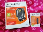 Accu-Chek Mobile mg/dL glucómetro + adaptador inalámbrico Roche Diabetes NUEVO