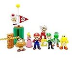 Trunkin Mario Brothers Set of 12 Action Figures Childhood Game Figures Collectible Model Toy