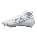Nike Vapor Edge Pro 360 2 Men's Football Cleats, White/Metallic Silver, 11.5