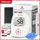 Sinocare Safe AQ Voice Blood Glucose Meter Glucometer Kit Diabetes Tester 50/100 Test Strips Lancets