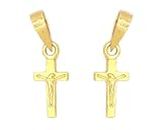 smarnn Jesus Crucifix Dainty Cross Locket Jewelry Religious Pendant For Men And Women Pack of 2