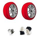 FOR CAR,SUV,4X4,FURGONI WITH TIRES 205/70 R15 CIRCLE 15 MEASURE L APPROVED SNOW SOCKS PAIR OF ICE SNOW SOCKS IN ANTI-SLIP FABRIC FOR WHEELS ON MIXED ROAD SECTIONS