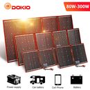 Dokio 100w 200w 300w Panel Solar Portátil para Batería de Coche/Caravana/Camping