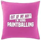 Hippowarehouse Out of My Way I'm Going Paintballing Printed bedroom accessory cushion cover case 41x41cm