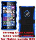 For Nokia Lumia 830 Blue Strong Tough Durable Rugged Tradesman Case Cover